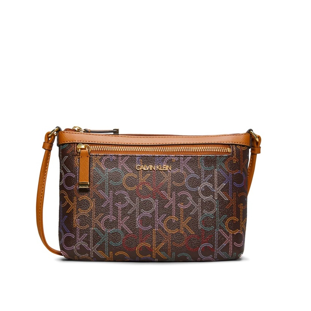 Monogram Logo Zip Top Swing Bag